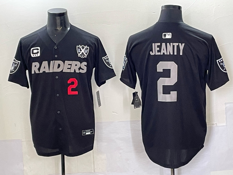 Men Oakland Raiders #2 Jeanty Black 2025 Nike NFL jersey 005->tampa bay buccaneers->NFL Jersey